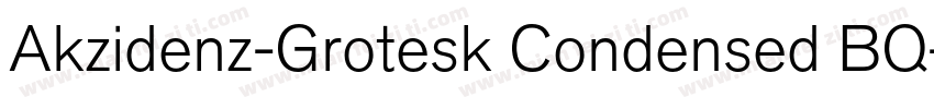 Akzidenz-Grotesk Condensed BQ字体转换